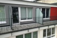 Balkongeländer aus Flachstahl