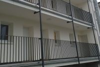 Geländer Laubengang