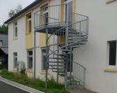 Spindeltreppe mit Podest